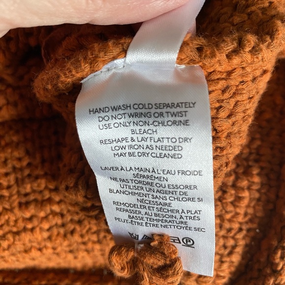 Anthropologie Cozy Knit Halter Sweater in Rust - Picture 4 of 6